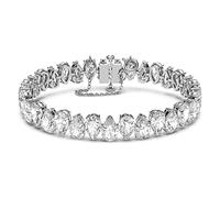 Swarovski Bracelet Tennis Millenia, Taille poire, Blanc, Métal rhodié