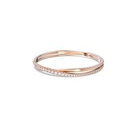 Swarovski Bracelet Twist, Blanc, Placage de ton or rosé