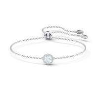Swarovski Bracelet Una Angelic, Diverses tailles rondes, Blanc, Métal rhodié