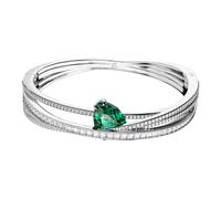Swarovski - Bracelet Unisexe Hyperbola Vert Rhodié 5665327 - unisex - Accessoires - Gris - Taille: ONE Size