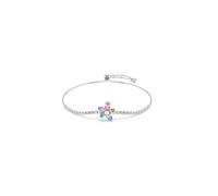 Swarovski Bracelet vert / lilas / rose / argent, Taille One Size