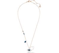 Pendentif Symbolica, Œil porte-bonheur, Bleu, Finition mix de métal OS