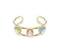 Swarovski Manchette Chroma - réversible, cristaux ReCreated coussin multicolores, plaqué ton or S
