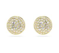 Swarovski Clous d'oreilles Meteora, Blanches, Placage de ton or