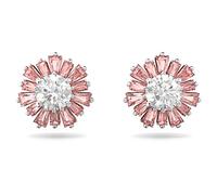 Clous d'oreilles Idyllia, Tailles variées, Soleil, Roses, Métal rhodié OS