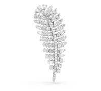 Swarovski Collection Broche, Blanc, Plaqué rhodium
