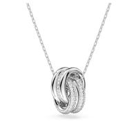 Swarovski Collier avec pendentif Hyperbola pour femme - Blanc - Plaqué rhodium - 5646724