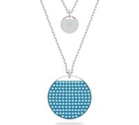 Swarovski Collier Chaîne Femme En Acier Inoxydable Ginger 5642942 Argent Bleu