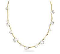 Swarovski Collier Constella, cristaux, placage de ton or, blanc