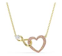 Swarovski Collier de la collection Dextera, pendentif de taille ronde, anneau blanc et des cristaux Zirconia, en métal rhodié