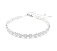 Swarovski - Collier de perles de cristal ajustable - Femme - Accessoires - Gris - Taille: ONE Size