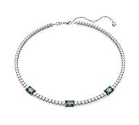 Swarovski - Collier de tennis unisexe Matrix vert rhodié 5666168 - Femme - Accessoires - Gris - Taille: ONE Size
