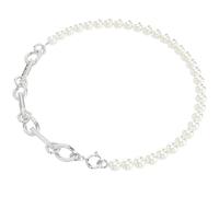 Swarovski - Collier Dextera, Crystal Pearl, Link mixte, blanc, plaqué rhodium