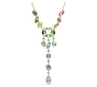 Swarovski Collier en Y Gema, Taille mixte, Multicolore, Plaqué or
