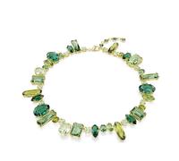 Swarovski Collier Gema – Vert – Tailles variées – Placage de ton or