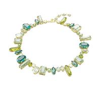 Swarovski Collier Gema, Tailles variées, Vert, Placage de ton or