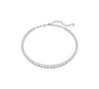 Swarovski Collier Imber Tennis, Taille ronde, Blanc, Métal rhodié