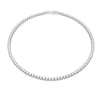 Swarovski Collier Matrix Tennis orné de cristaux incolores, en métal rhodié