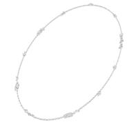 Swarovski Collier Mesmera, coupe marquise, blanc, plaqué rhodium