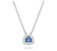 Collier Una, Taille trillion, Bleu, Métal rhodié OS