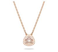 Collier Millenia, Taille trillion, Blanc, Placage de ton or rosé OS