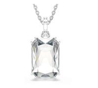 Swarovski Collier pendentif, de la collection Millenia, cristal de taille octogonale incolore serti griffes, bélière avec cristaux sertis rail, en métal rhodié