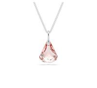 Swarovski Collier pendentif goutte de la collection Lunar, cristal rose taille Toupie, accroché à une chaîne dans un placage de ton or rose