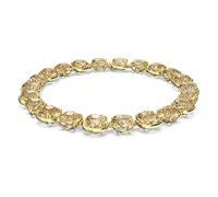 Swarovski Collier Ras-de-Cou Harmonia, cristaux jaunes sur une monture plaquée ton or
