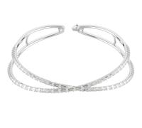 Swarovski Collier ras du cou Hyperbola Infini blanc plaqué rhodium