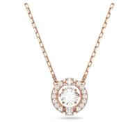 Swarovski Collier Sparkling Dance Taille ronde Blanc Placage de ton or rosé