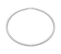 Swarovski Collier Matrix Crystal – cristaux roses, jaunes et transparents, plaqué rhodium