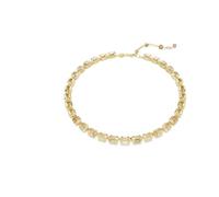 Swarovski Collier Tennis Millenia, Taille octogonale, Jaune, Placage de ton or