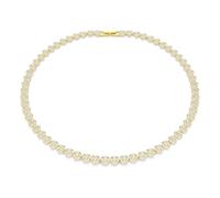 Swarovski Collier Una Angelic – taille ronde, petit, blanc – placage de ton or