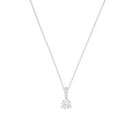 Swarovski Collier Unie Solitaire Pendentif Blanc Rhodié 5472635