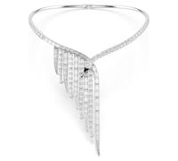 Swarovski Collier Vienne, coupe mixte, cygne, blanc, plaqué rhodium