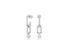 Swarovski Constella Boucles d'oreilles pendantes rondes Blanc Finition rhodium