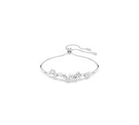 Swarovski Bracelet-jonc Constella – chaîne délicate, Zirconia & Crystal Pearls blancs, réglable 24cm