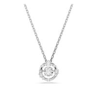 Pendentif Constella, Taille ronde, Dancing stone, Blanc, Métal rhodié OS