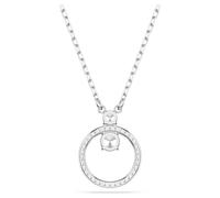 Swarovski Pendentif Constella, Pavé, Taille ronde, Blanc, Métal rhodié