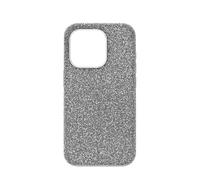Swarovski Coque High pour iPhone 15 Pro, entièrement ornée de cristaux argentés