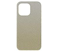 Swarovski Coque High pour iPhone 15 Pro Max, effet ombré, ornée de cristaux de ton doré