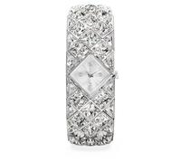 Swarovski Curiosa Bangle 572 Montre en acier inoxydable avec cristaux Argenté