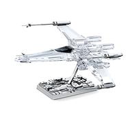 Swarovski Décoration Star Wars, Un X-Wing Starfighter de la Flotte Rebelle aux 744 facettes de Cristal, Cristaux incolores et Noirs et détails en métal