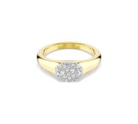 Bague Dextera, Tailles variées, Blanche, Placage de ton or 55