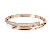 Swarovski Dextera Bracelet plaqué or rose avec fermeture magnétique pour femme, 18,6 cm de long, blanc, 18.6 cm, Cristal, Pas de gemme