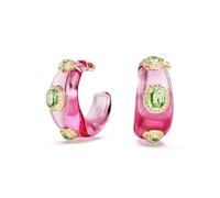 Swarovski Dulcis Boucles d'oreilles créoles multicolores en plaqué or