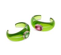 Swarovski Dulcis Collection Cuff Set, Octagon cut, Pavé, Multicolored, Gold-tone plated