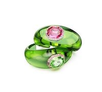 Swarovski Dulcis Collection Cuff Set, Octagon cut, Pavé, Multicolored, Gold-tone plated