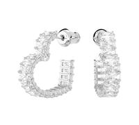 Swarovski - Élégantes Boucles d'Oreilles en Argent avec Cristal Matrix - Femme - Accessoires - Gris - Taille: ONE Size