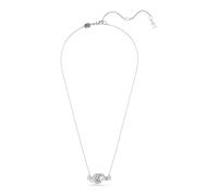 Swarovski Collier pendentif Matrix – nœud, cristaux baguette incolores, métal rhodié